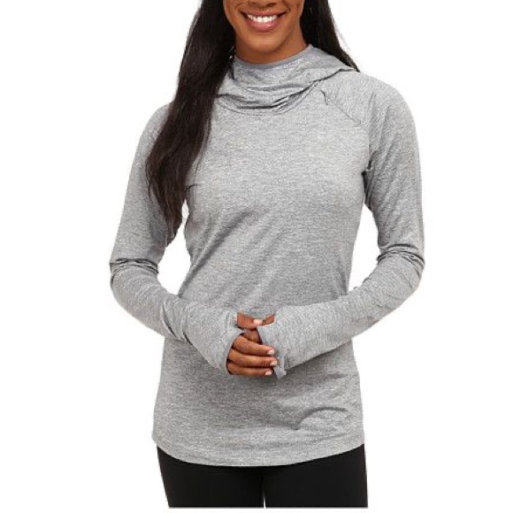 Women's Nike Dri-Fit Element Hoodie in Gray